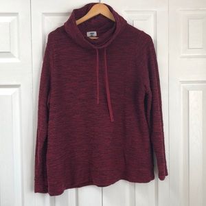 Maroon Cowl Neck Top